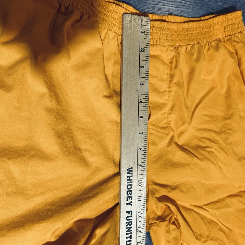 Neiman Marcus Orange Cotton Pull On Shorts Mens Large Lounge Beach Summer Resort
